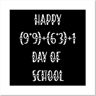 Math Formula 100 Days Of School Funny Math Teacher 100th Day Posters and Art